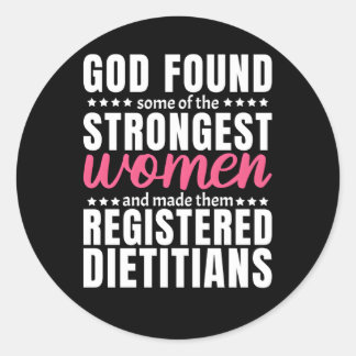 Registered Dietician Classic Round Sticker