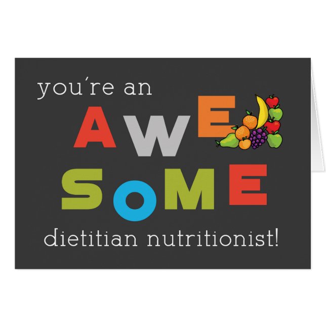Registered Dietician Nutritionist Day Awesome (Front Horizontal)
