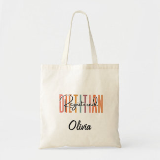 Registered Dietitian Customized Name Tote Bag
