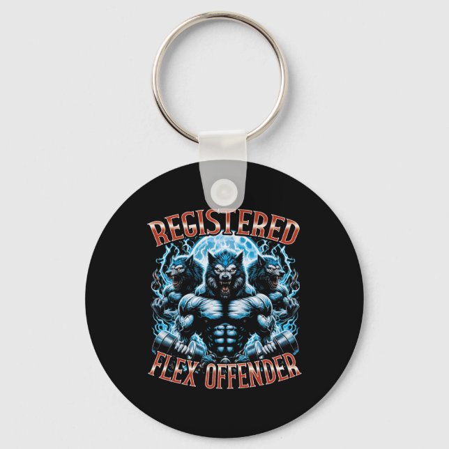 Registered Flex Offender  Key Ring (Front)