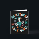 Registered Goose Silly Nurse Funny Animal Scrub To Card<br><div class="desc">Registered Goose Silly Nurse Funny Animal Scrub Top Women</div>