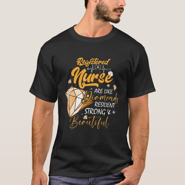 Registered Nurse Are Like Diamonds Happy Nurse Wee T-Shirt (Front)