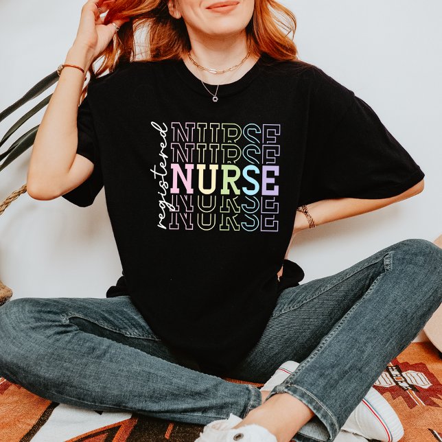 Registered Nurse Black T-Shirt (Creator Uploaded)