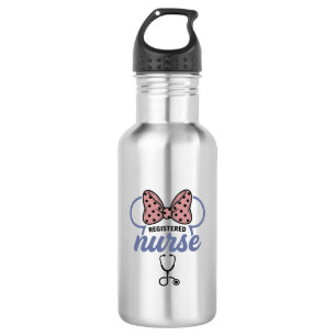 Registered Nurse Bow Stethoscope Vintage Graphic_1 532 Ml Water Bottle