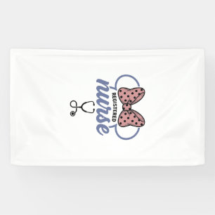 Registered Nurse Bow Stethoscope Vintage Graphic_1 Banner