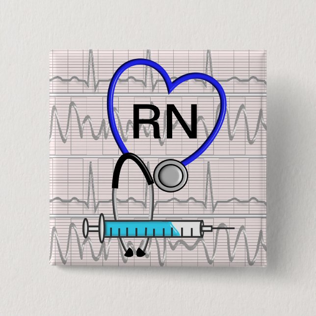 Registered Nurse Button Stethoscope (Front)