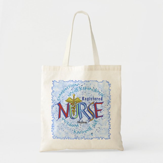 Registered Nurse Caduceus Tote Bag (Front)