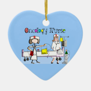 Registered Nurse Chevron Design Ceramic Tree Decoration