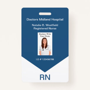 Registered Nurse Employee Photo ID Badges