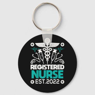 Registered Nurse Est 2022 - Nursing School RN Key Ring