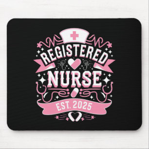 Registered Nurse Est 2025 Nursing Student Mouse Pad