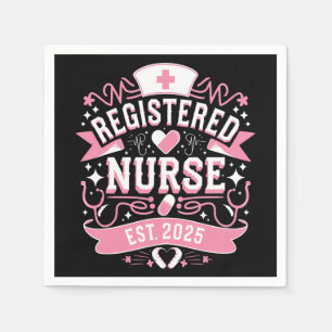 Registered Nurse Est 2025 Nursing Student Napkin