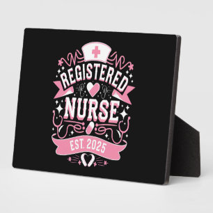 Registered Nurse Est 2025 Nursing Student Plaque