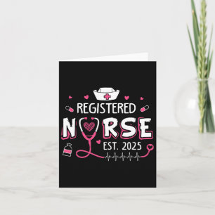 Registered Nurse Est 2025 Nursing Student Rn Gradu Card