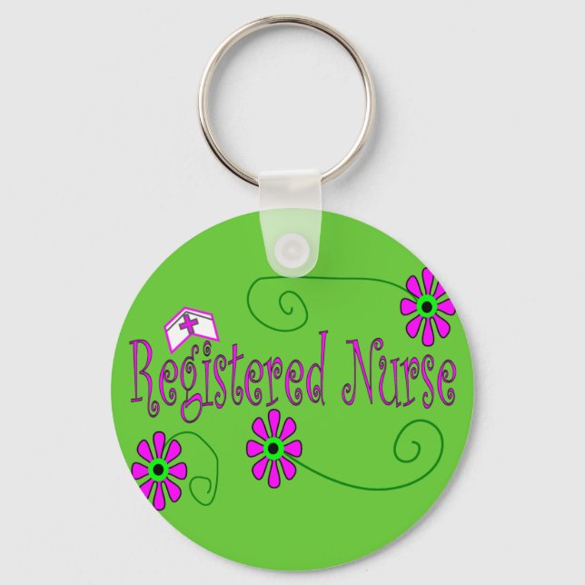Registered Nurse gifts-- Key Ring (Front)