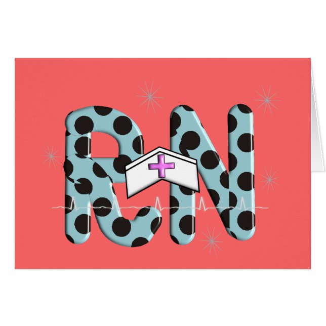 Registered Nurse Gifts "RN" (Front Horizontal)