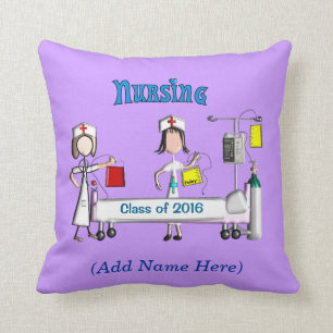 Registered Nurse Graduation Pillow 2016 Purple