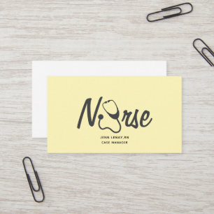 Registered Nurse Health Care Stethoscope Business Card
