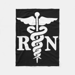 Registered Nurse Healthcare Hospital Nurse - Rn Fleece Blanket