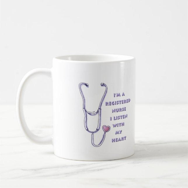 Registered Nurse Heart Coffee Mug (Left)