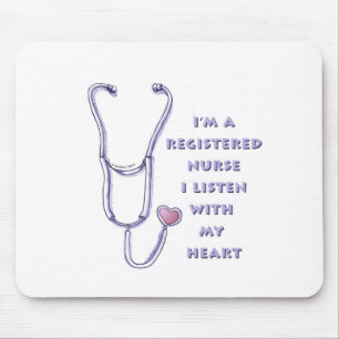 Registered Nurse Heart  Mouse Pad