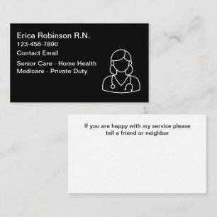 Registered Nurse Home Health Business Cards