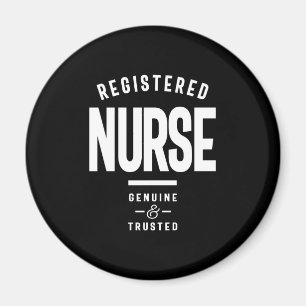 Registered Nurse Job Title Gift Magnet
