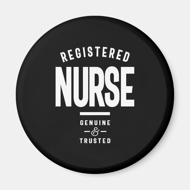 Registered Nurse Job Title Gift Magnet (Front)