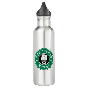 Registered Nurse Logo Badge Design 710 Ml Water Bottle