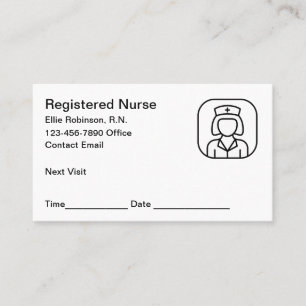 Registered Nurse Medical Appointment Card Reminder