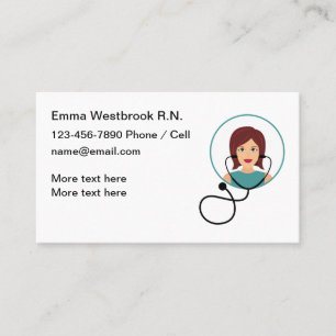 Registered Nurse Medical Business Cards