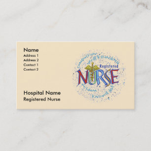 Registered Nurse Motto Appointment Card