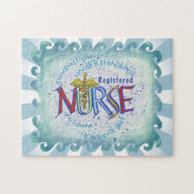 Registered Nurse Motto Jigsaw Puzzle (Horizontal)