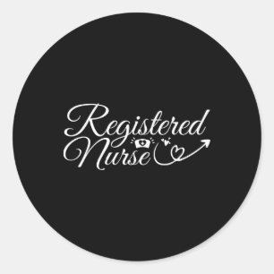 Registered Nurse - Nurse Healthcare Tees Nursing Classic Round Sticker
