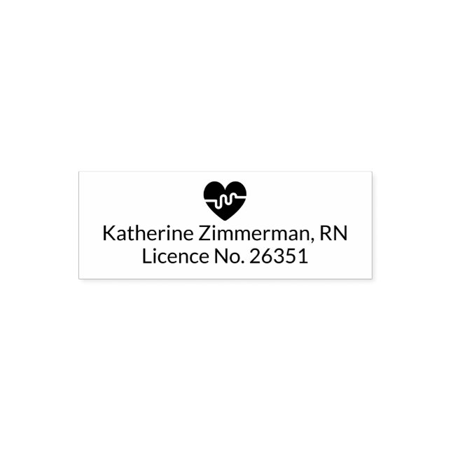 Registered Nurse Professional Self-inking Stamp (Design)