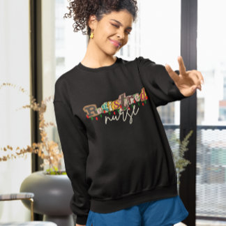 Registered nurse retro vintage scrapbooking style sweatshirt