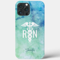 Registered Nurse RN Aqua Blue Medical Personalised