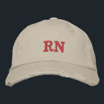 Registered Nurse RN Beige Red Embroidered Hat<br><div class="desc">Registered Nurse RN Beige Red Embroidered Baseball Cap

As a nurse,  we all know how easy it is to throw hair up on a day off work.  This distressed stylish cap is great when you're in a hurry on the go.  CUSTOMIZE TO DIFFERENT COLOR IF YOU'D LIKE</div>