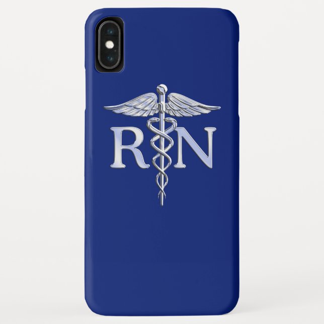 Registered Nurse RN Caduceus Design Case-Mate iPhone Case (Back)