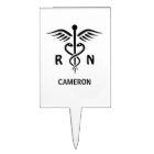 Registered nurse RN caduceus symbol personalised