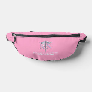 Registered Nurse RN Caduceus with text Bum Bags