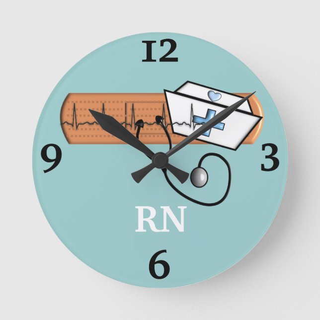 Registered Nurse "RN" Clock (Front)