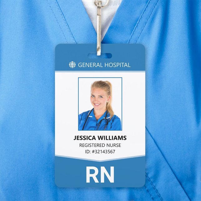Registered Nurse RN Employee ID ID Badge (Creator Uploaded)