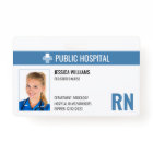 Registered Nurse RN Hospital Employee ID