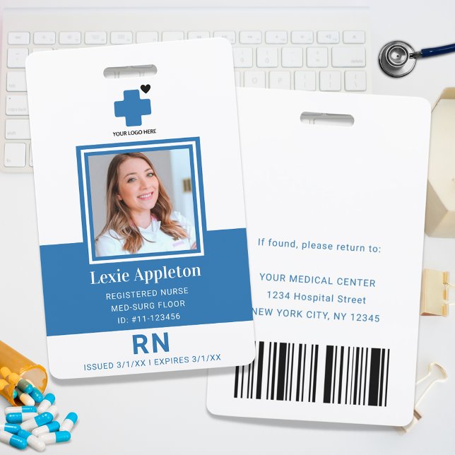 Registered Nurse RN Hospital Employee Security ID Badge (Creator Uploaded)