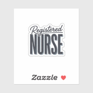 Registered Nurse Script Typography Vector Design_1