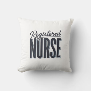 Registered Nurse Script Typography Vector Design_1 Cushion