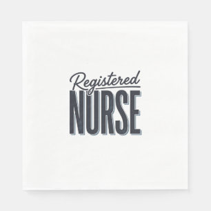 Registered Nurse Script Typography Vector Design_1 Napkin