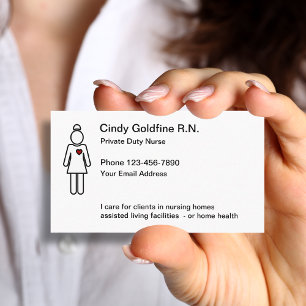 Registered Nurse Simple Business Cards