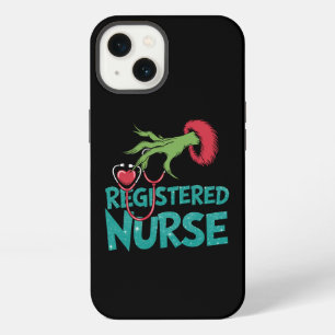 Registered Nurse Stethoscope Santa Elf Christmas iPhone 13 Case